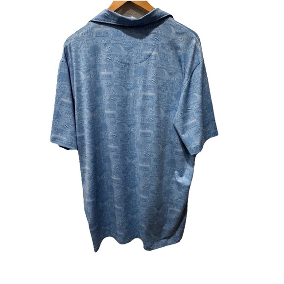 Masters Tech Blue Icon Patterned Performance Polo Size XL NWOT - Picture 10 of 10